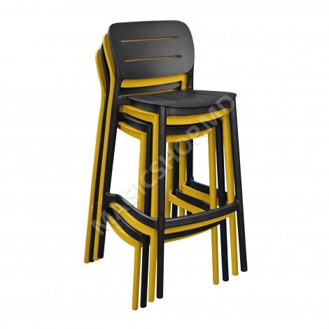 Scaun de Bar Helix Yellow