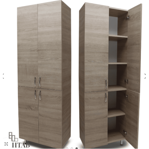 Dulap cu patru usi Mash Stejar cream 600x340x1900