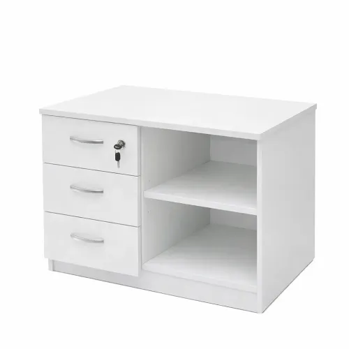 Dulap printer cu trei sertare Mash Stejar cream 720x390x530