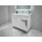 Mobilier baie Print cu cos pentru rufe Alb 100 cm