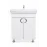 Mobilier baie Alpin cu 2 usi 65 cm, alb, bej, turcoaz