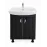 Mobilier baie Aqua 70 cm, alb, bej, negru mat