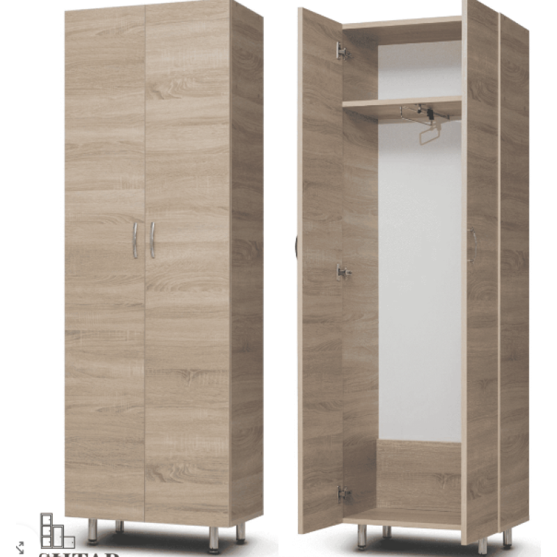 Dulap pentru haine Mash Stejar cream 600x340x1900