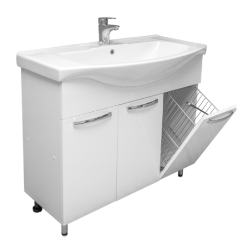 Dulap baie AGAT cu cos pentru rufe 90cm