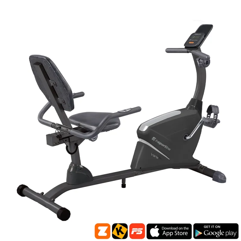 Bicicleta fitness orizontala (max. 130 kg) inSPORTline Varis 8244-2 black