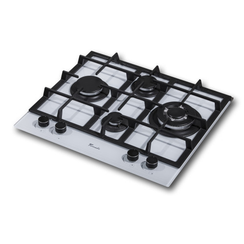 Plita de gaz incorporabila Tornado TR4020HM ROMB WH Glass