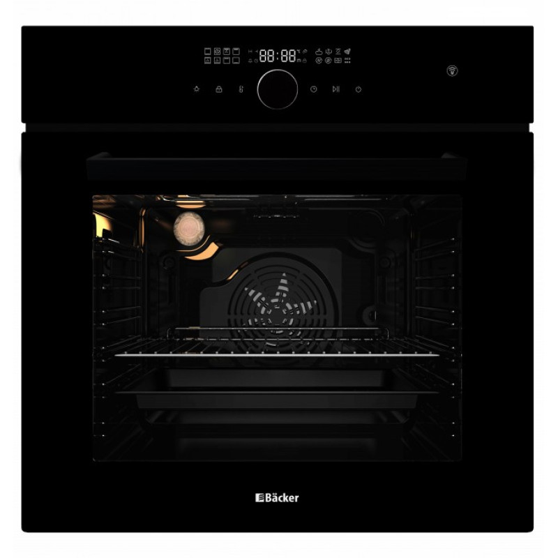 Cuptor încorporabil Backer RIKI 16 AirSteam SOFT BL GL White, Black