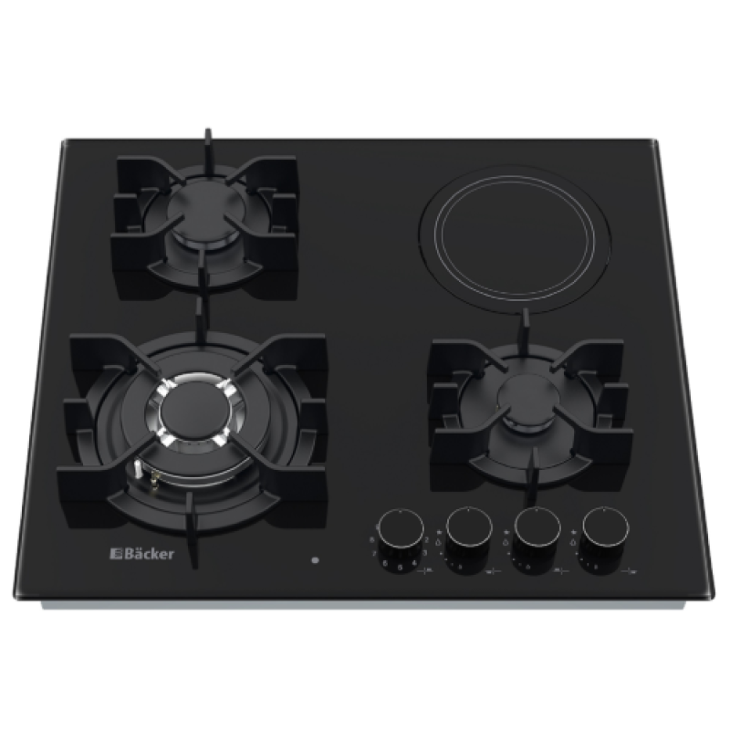 Plita incorporabila combinata HMEH 603G1RAD Backer