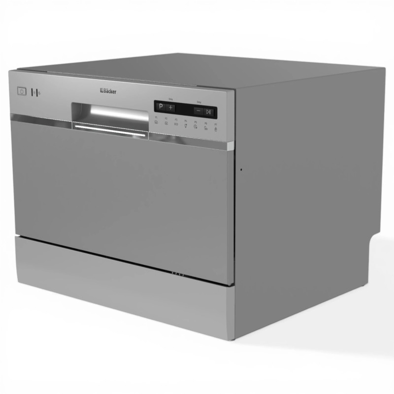 Masina de spalat vase compacta Backer WQP6-3602G WH