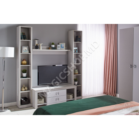 Кровать Ambianta Amigo 110x209x98,6 см  Серый