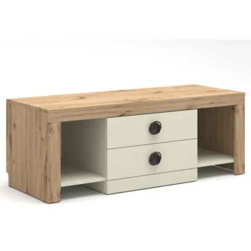 Comoda Ambianta Amigo 130x49 cm Gri, Bej