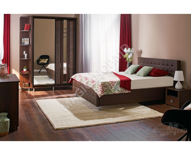 Кровать Ambianta Rio 102x221x150 см  Венге