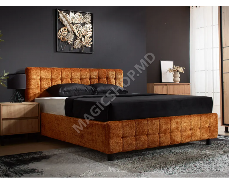 Кровать Ambianta Rio 180x200 см бежевый, серый, светло-зеленый, кирпичный