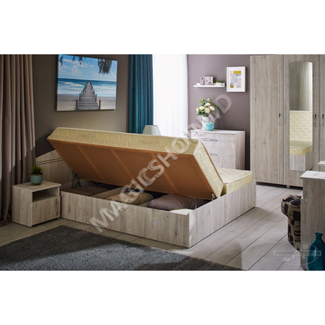 Кровать Ambianta Fenix 90x216x146,5 см  Венге