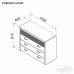 Comoda Ambianta Cristal 110x50x90 cm Bej