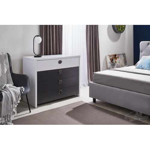 Comoda Ambianta Cristal 110x50x90 cm Gri