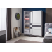 Dulap Ambianta Cristal 160x224x58 cm, Alb, Fungo