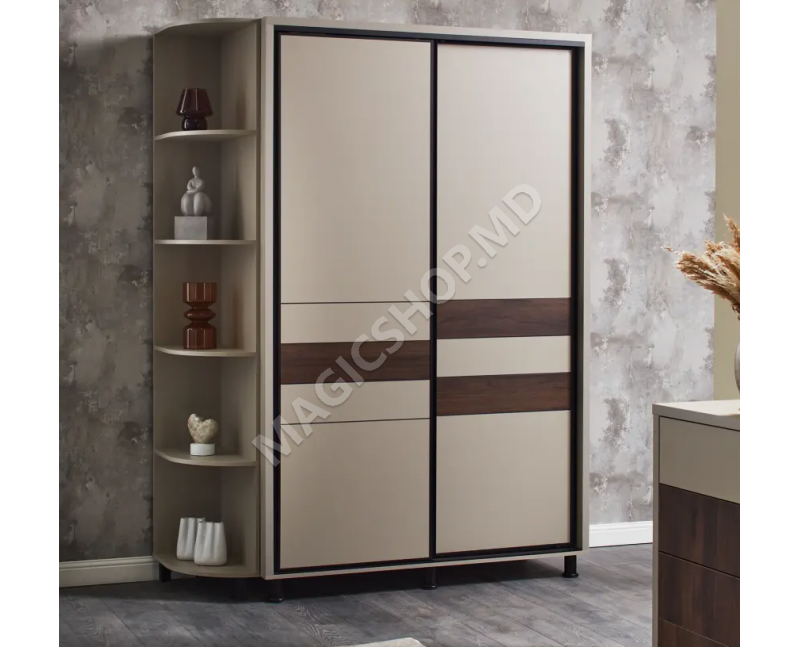 Гардероб Ambianta Cristal 160x224x58 см Белый, Фунго