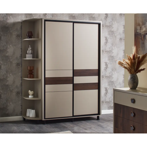 Dulap Ambianta Cristal 200x224x58 cm Alb, Fungo