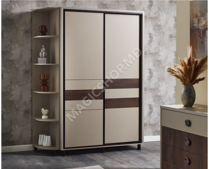 Гардероб Ambianta Cristal 200x224x58  см Палтин, Венге