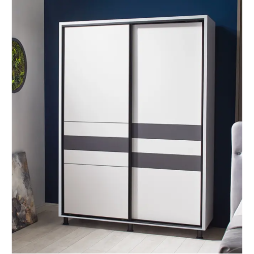 Dulap Ambianta Cristal 120x224x58 cm Alb, Fungo