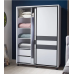 Dulap Ambianta Cristal 160x224x58 cm Alb, Fungo