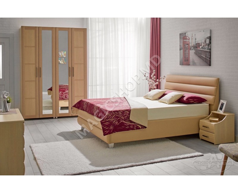 Набор для спальни Ambianta Inter-3 Платан (кровать 1,6 м)