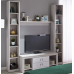 Set dormitor Ambianta Amigo Gri 1.6m + saltea