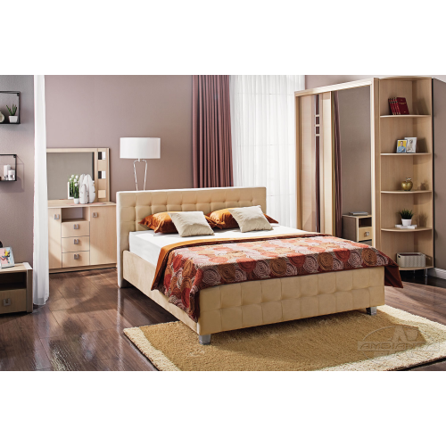 Set dormitor Ambianta Rio Paltin (Pat 1,4 m)