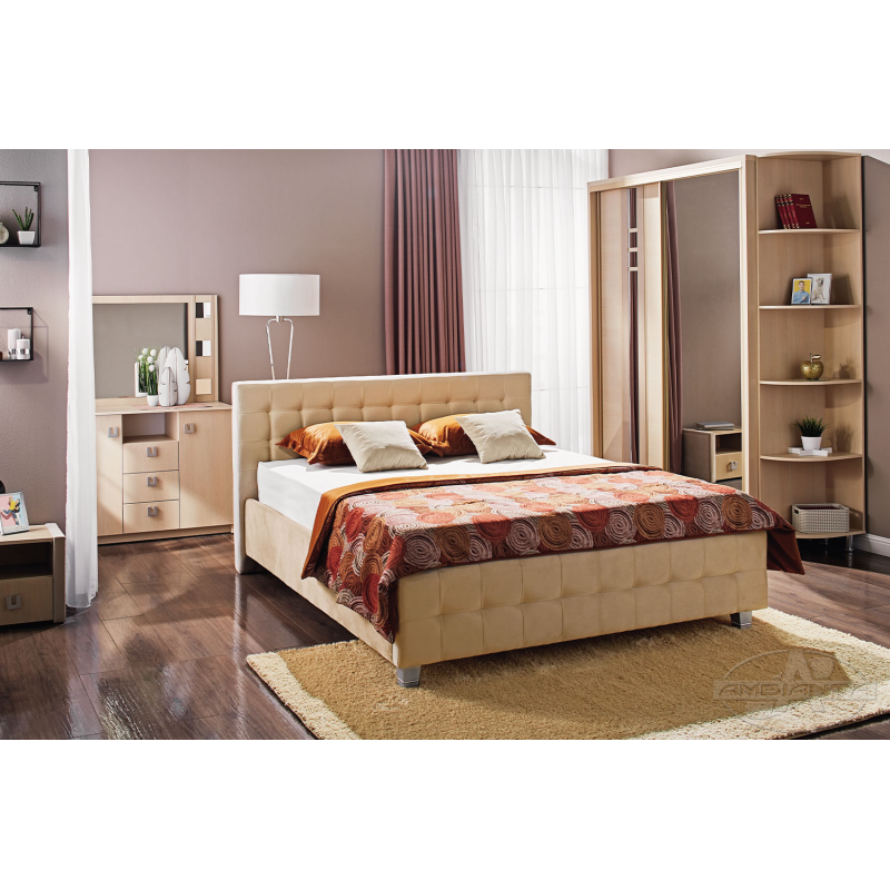 Set dormitor Ambianta Rio Paltin (Pat 1,4 m)