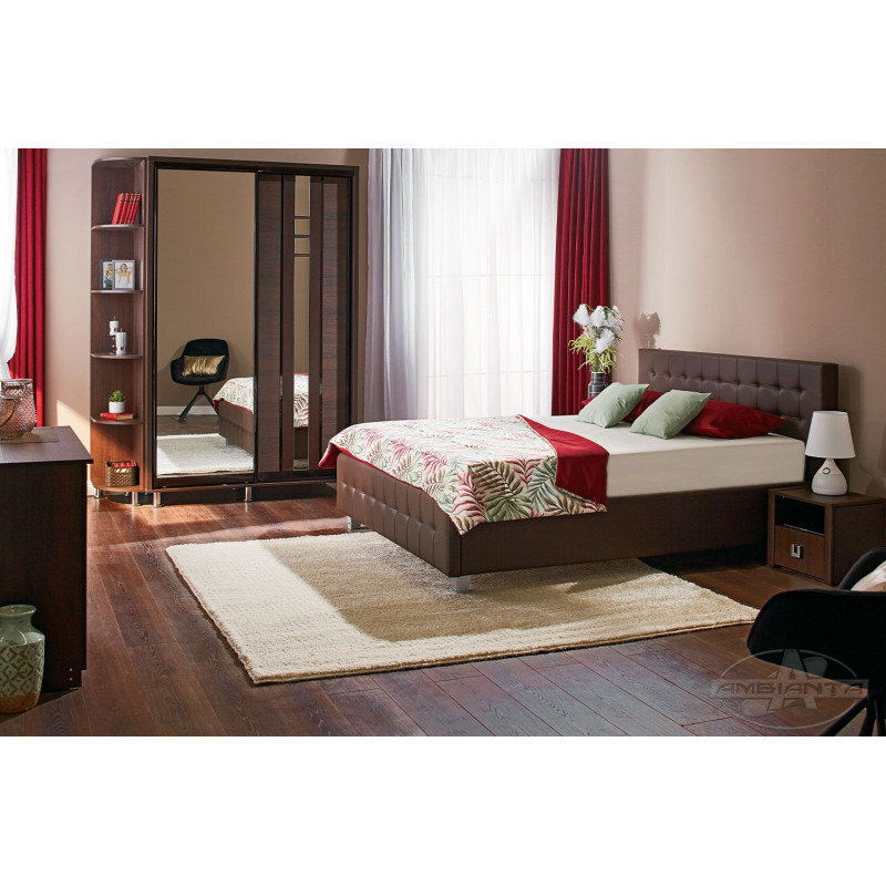 Set dormitor Ambianta Rio Wenge (Pat 1,8 m)