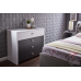 Set dormitor Ambianta Cristal Gri (Pat 1,4 m)