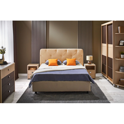 Set dormitor Ambianta Cristal Cremona (Pat 1,4 m)