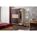 Set dormitor Ambianta Cristal Sonoma inchis (Pat 1,4 m)