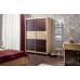 Set dormitor Ambianta Cristal Sonoma inchis (Pat 1,4 m)