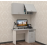 Masa pentru calculator AMIGO 120 cm Alb, Crem, Gri