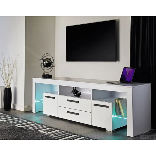 Comoda Ambianta TV CITY 1.6 m Alb