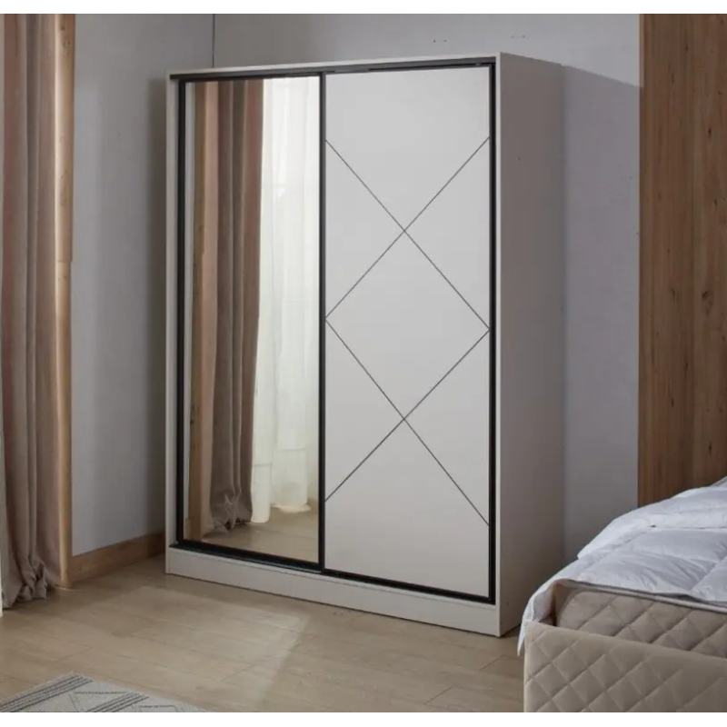 Dulap Ambianta Cezar 150x60x210 cm Cașmir (Cashmere)