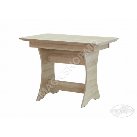 Masa CLEO 3 extensibila Bardolino, Gri, Alb