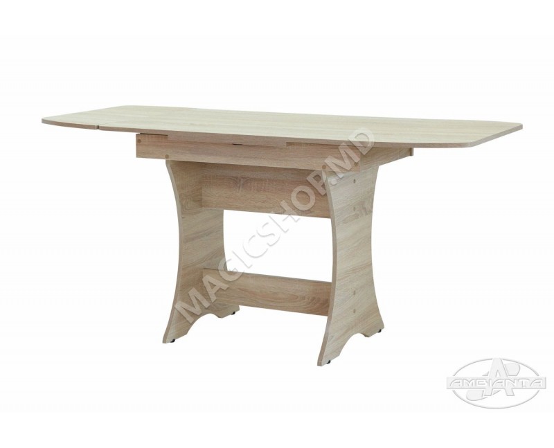Masa CLEO 3 extensibila Bardolino, Gri, Alb
