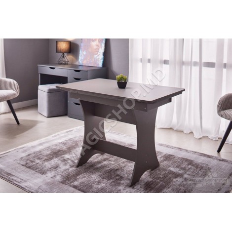 Masa CLEO 3 extensibila Bardolino, Gri, Alb