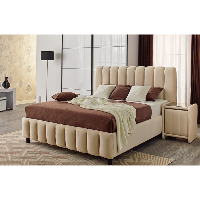 Pat Ambianta FANCY 140x200cm+Saltea Salt Confort Clasic 140x200x20 cm