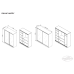 Dulap Ambianta HAPPY Alb 150/180/200x200x58cm