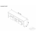 Comoda Ambianta TV CITY 2.00 m Alb/Grafit