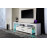Comoda Ambianta TV CITY 2.00 m Alb/Grafit