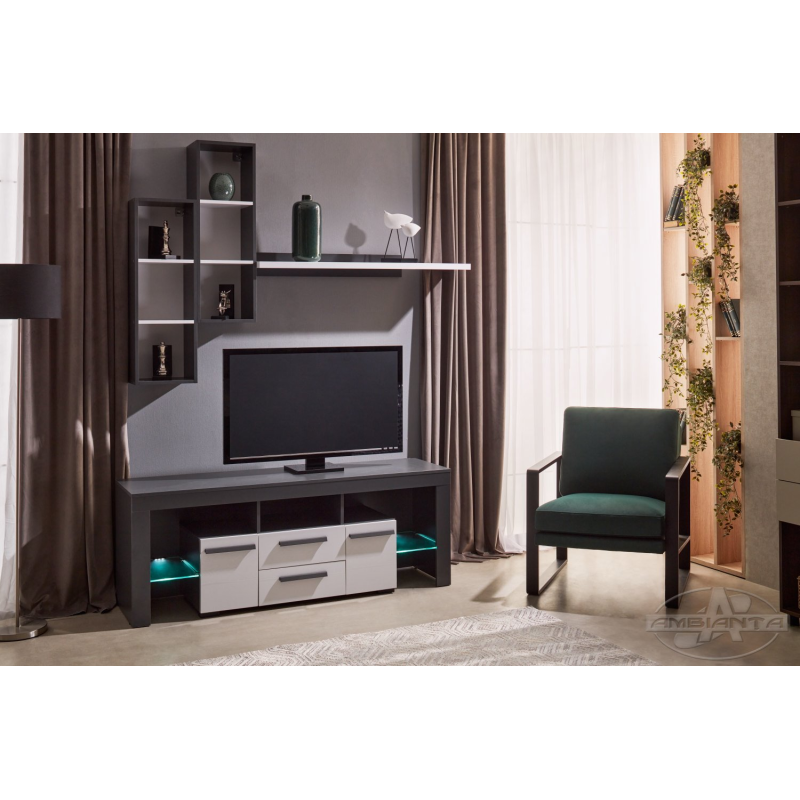 Comoda Ambianta TV CITY 2 m  + polita + raft