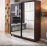 Dulap Ambianta TORINO 160x224x58 cm Alb; Grafit; Sonoma inchis