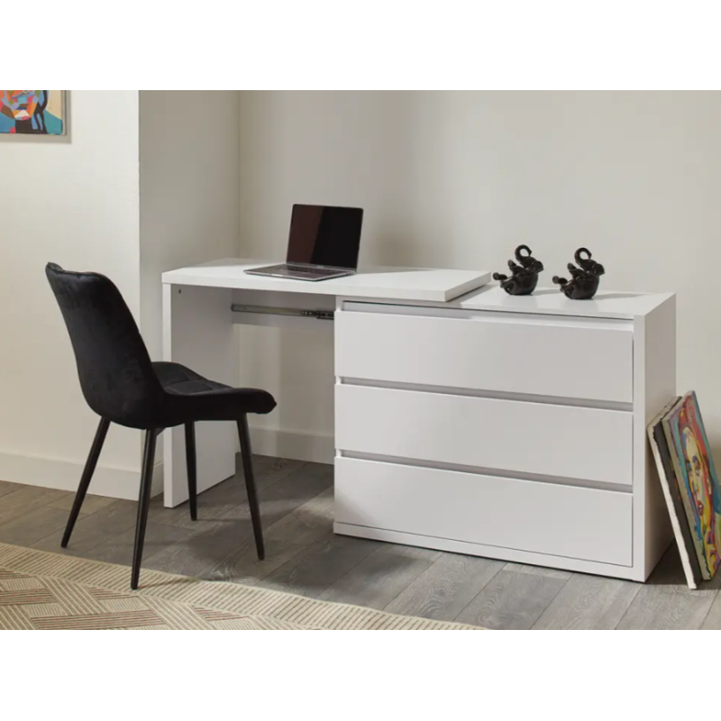Comoda Ambianta EXTENSIBILA Alb/Wenge