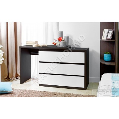 Comoda Ambianta EXTENSIBILA Alb/Wenge