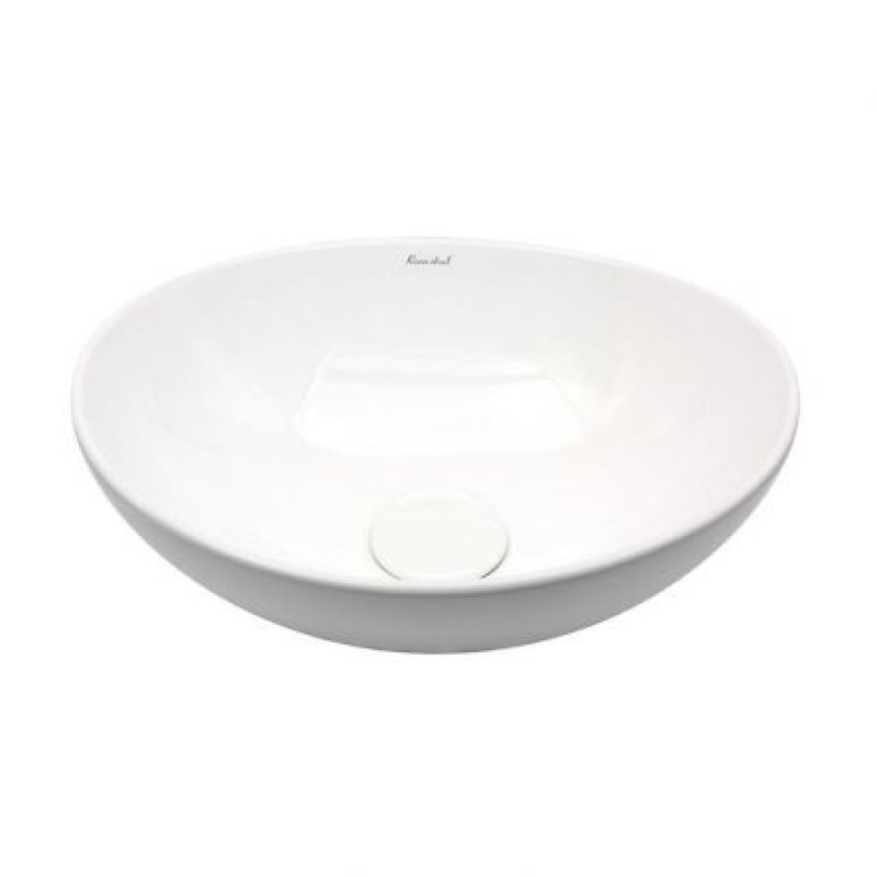 Lavoar pe blat, ceramic, Round, alb, 41X33,5